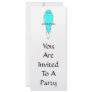 Blue and White Bird. Budgie. Personalized Invitations