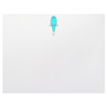 Blue and White Bird. Budgie. Letterhead Template
