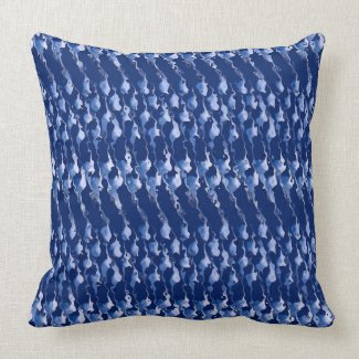 Blue and White by the Sea Pillow