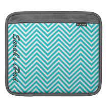 Blue and White Chevron iPad Sleeve ipad sleeves