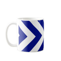 Blue and White Chevrons mugs