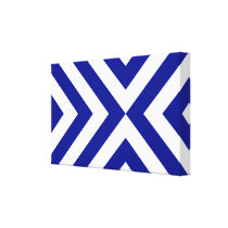 Blue and White Chevrons canvas prints