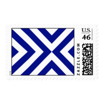 Blue and White Chevrons stamps
