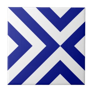 Blue and White Chevrons