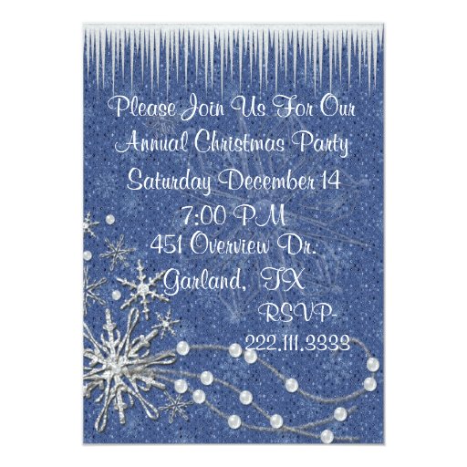blue and white christmas party invitation zazzle blue and white christmas party invitation zazzle