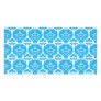 Blue and White Damask Pattern Custom Photo Card