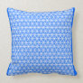 BLUE AND WHITE DIAMOND ABSTRACT pillow
