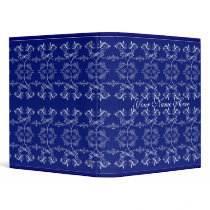 Blue and White Elegance binders