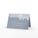 Blue And White Floral Formal Wedding Invitation cards by ExclusivelyWeddings Blue And White Floral Formal Wedding Invitation cards