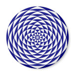blue and white flower magnets