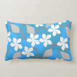 Blue and White Flowers. Floral Pattern. Pillows