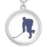 BLUE AND WHITE HOCKEY CUSTOM JEWELRY
