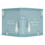 Blue and White Holiday Photo Album Binder
