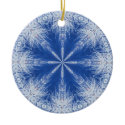 Blue and White Ice Crystal Ornament by sfcount