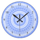 Blue and White Kitchen Wall Clock