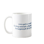 Blue&and;White Logo 1, www.pet-a-m... - Customized Coffee Mugs