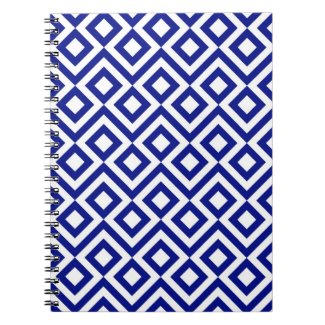 Blue and White Meander Note Books