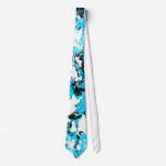 BLUE AND WHITE PAINT SPLATTER ties