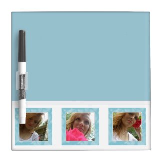 Blue And White: Picture Dry Erase Board