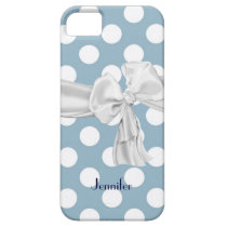 Blue and White Polka Dot iPhone 5 Case casemate cases