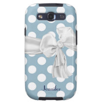 Blue and White Polka Dot Samsung Galaxy Case casemate cases