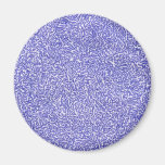 Blue and White random background pattern Refrigerator Magnets