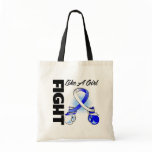 Blue and White Ribbon Fight Like A Girl bags