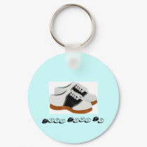Blue and White Saddle Shoes-Days Gone By keychains by renee869hello Blue and White Saddle Shoes-Days Gone By keychains