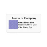 Blue and white security type background image personalized address labels