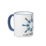 Blue and White Ship's Wheel Mug