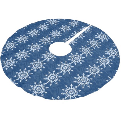 blue and white snowflake christmas tree skirt zazzle blue and white snowflake christmas tree skirt zazzle