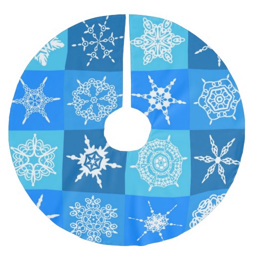 blue and white snowflakes christmas tree skirt zazzle blue and white snowflakes christmas tree skirt zazzle