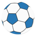 blue and white soccer ball stickers by littlethings blue and white soccer ball stickers