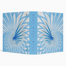 Blue and White Spiral 1 1/2" inch binder template
