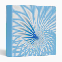 Blue and White Spiral 1 inch binder