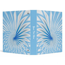 Blue and White Spiral 1 inch binder template binders