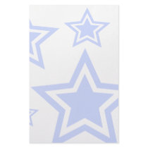 Blue And White Stars 5.5" x 8.5" Paper stationery by nottynotebooks Blue And White Stars 5.5" x 8.5" Paper stationery