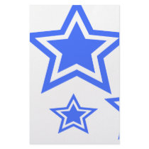 Blue And White Stars 5.5" x 8.5" Paper stationery by nottynotebooks Blue And White Stars 5.5" x 8.5" Paper stationery