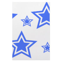 Blue And White Stars 5.5" x 8.5" Paper stationery by nottynotebooks Blue And White Stars 5.5" x 8.5" Paper stationery