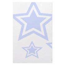 Blue And White Stars 5.5" x 8.5" Paper stationery by nottynotebooks Blue And White Stars 5.5" x 8.5" Paper stationery