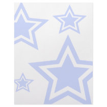 Blue And White Stars 8.5" x 11" Paper letterhead