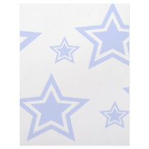 Blue And White Stars 8.5" x 11" Paper letterhead