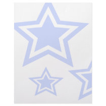 Blue And White Stars 8.5" x 11" Paper letterhead