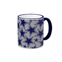 BLUE AND WHITE STARS MUGS
