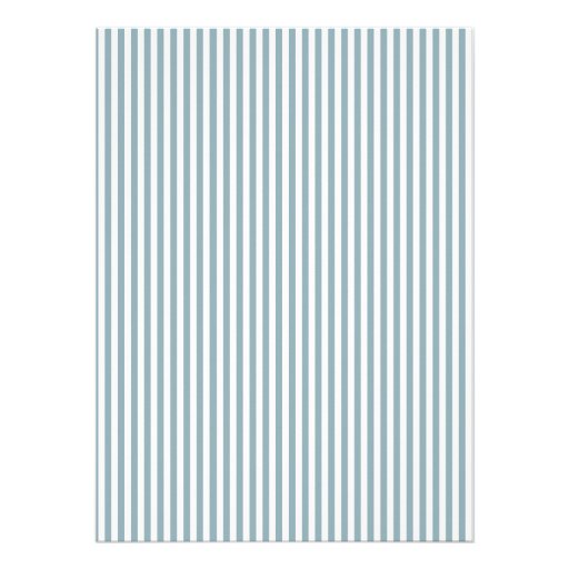 Blue and White Stripes Bon Voyage Party Announcement
