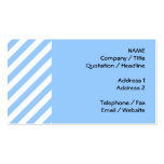 Blue and White Stripes. Business Cards