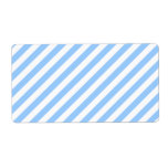 Blue and White Stripes. Personalized Shipping Labels