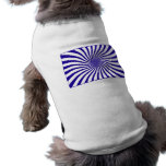 Blue and white swirl pet tee