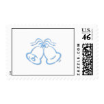 Blue and White Wedding Bells Stamp Blue and White Wedding Bells Stamp