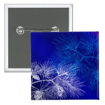 Blue and White Winter Pine